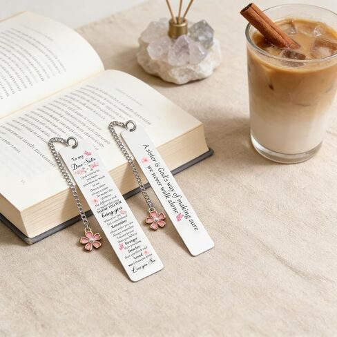Sister Gifts 2 Pack Butterfly Pretty Bookmark Sister Birthday Gift Graduation Anniversary Christmas Gifts in Saudi Arabia