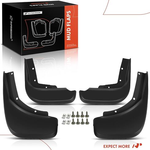 A-Premium Set of 4PCS Mud Flaps Splash Guards Mudguards Mudflaps with Hardware Kits Accessories Compatible with Volvo XC60, 2014-2017, Sport Utility, Front and Rear(Driver & Passenger Sides) in Kuwait