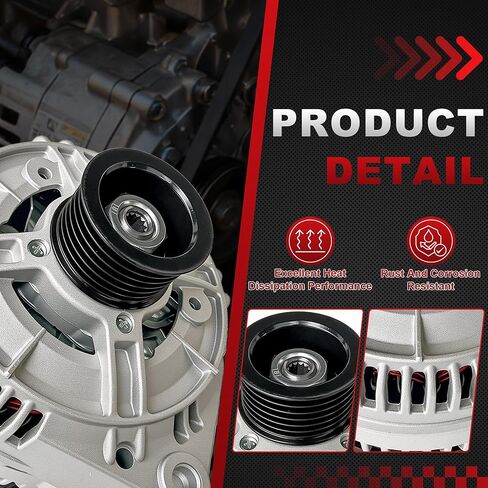 Alternator 12V 115A Compatible With Mercedes-Benz ML320 E320 C280 CLK320 1998-2001/2002 G500 13819N 0101540702 in Kuwait