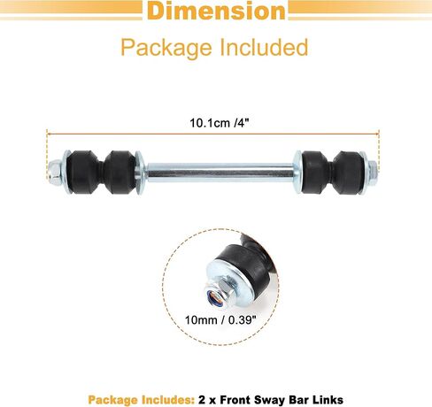 No.K700539/K80631/K6439 2 قطعة وصلات قضيب التأرجح الأمامية مجموعة وصلة التثبيت ث/البطانات لسيارة شيفروليه سيلفرادو تاهو أفالانش إكسبريس لسيارة جي إم سي سييرا يوكون لكاديلاك إسكاليد in Kuwait