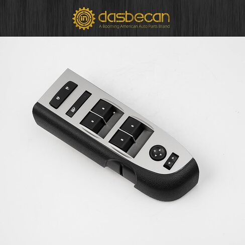 Dasbecan Window Master Switch Assembly Compatible with 2010-2013 Chevy/Chevrolet Silverado GMC Sierra 1500 2500 3500 Without Power Folding Mirror Left Driver Side Replace#22968506 20945129 in Kuwait