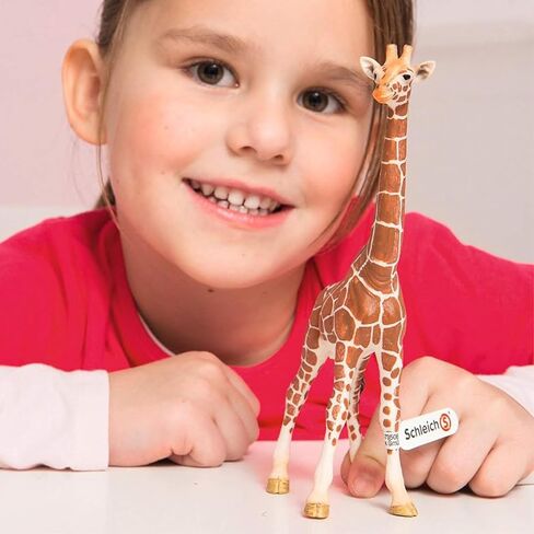 Schleich Wild Life, Animal Figurine, Animal Toys for Boys and Girls 3-8 years old, Male Giraffe, Ages 3+ in Kuwait