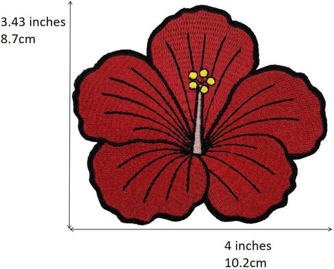 4 ''Flor De MAGA بورتوريكو زهرة مطرزة بالحديد على التصحيح in Kuwait