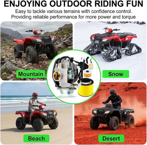 فلتر زيت المكربن ​​TRX350 مع فلتر هواء لـ Rancher 350 TRX350 350ES 350FE 350FMTE 350TM 2000-2006 Carb in Kuwait