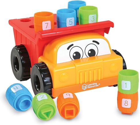 Learning Resources Tony the Peg Stacker Dump Truck - 10 Pieces, Ages 18+ Months Fine Motor Skills Toy for Toddlers, Preschool Toys in Kuwait