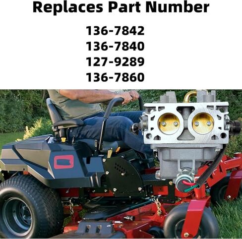 136-7840 Carburetor Tune up kit Compatible with Toro TimeCutter SW 4200 SW 5000 MX 4250 MX 5000 SWX 5000 SW 5425 SS 4250 SS 5000 SS 5425 ZS 5000 Riding Mower Parts Carb Replaces 136-7842 127-9289 in Saudi Arabia