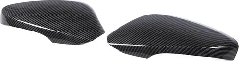 Rearview Mirror Cover Pair Carbon Fiber Look Side Door Mirror Cover Replacement for 2010–2016 with Turn Mirror ABS Protective Left Right Wing Mirror in Kuwait
