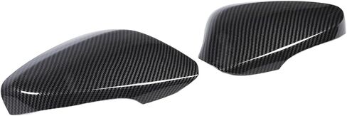 Rearview Mirror Cover Pair Carbon Fiber Look Side Door Mirror Cover Replacement for 2010–2016 with Turn Mirror ABS Protective Left Right Wing Mirror in Kuwait