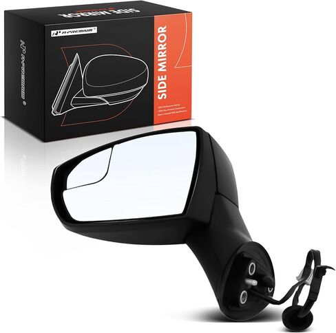 A-Premium Driver Side Power Door Mirror - Compatible with Ford EcoSport 2018 2019 2020 2021 2022 - Non-Heated Manual Folding Black Outside Rear View Mirror w/Turn Signal - Replace# GN1Z17683C in Kuwait