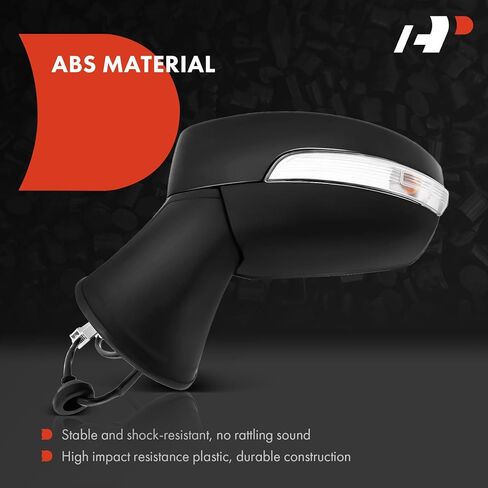 A-Premium Driver Side Power Door Mirror - Compatible with Ford EcoSport 2018 2019 2020 2021 2022 - Non-Heated Manual Folding Black Outside Rear View Mirror w/Turn Signal - Replace# GN1Z17683C in Kuwait