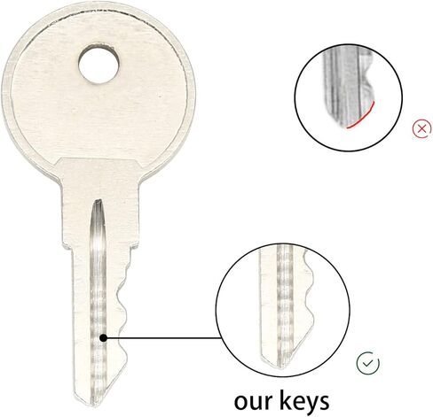2 Pcs CH751 751CH Controller Door Keys Compatible with T-Handles Side Boxes RV Campers Storage Lockers Boats Display Cases in Saudi Arabia