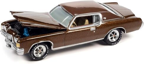 1971 Pontiac Grand Prix Bronzini Gold Metallic Classic Gold Collection Series Limited Edition to 8476 Pieces Worldwide 1/64 Diecast Model Car by Johnny Lightning JLCG030-JLSP283A in Saudi Arabia