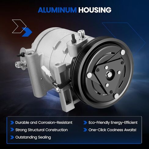 10362880 Air Conditioning A/C Compressor with Clutch Compatible with Subaru Impreza 2002-2007 H4 2.0L 2.5L, Compatible with Saab 9-2X 2005-2006 H4 2.0L 2.5L in Kuwait