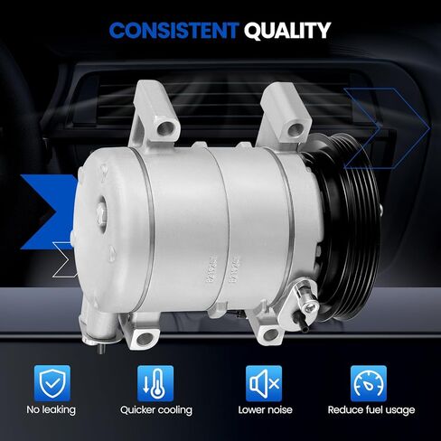 10362880 Air Conditioning A/C Compressor with Clutch Compatible with Subaru Impreza 2002-2007 H4 2.0L 2.5L, Compatible with Saab 9-2X 2005-2006 H4 2.0L 2.5L in Kuwait