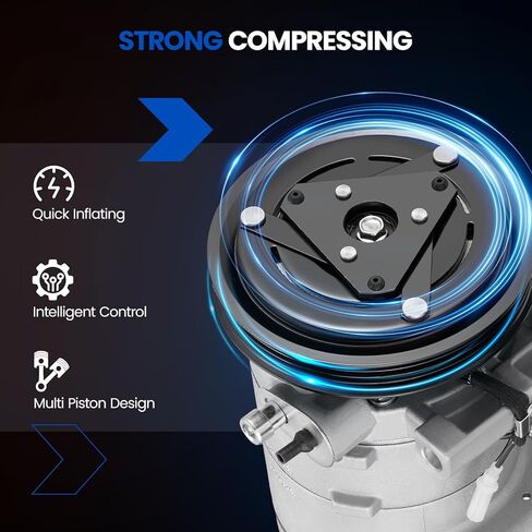 10362880 Air Conditioning A/C Compressor with Clutch Compatible with Subaru Impreza 2002-2007 H4 2.0L 2.5L, Compatible with Saab 9-2X 2005-2006 H4 2.0L 2.5L in Kuwait