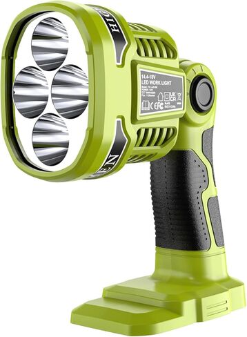 18W Flashlight for Milwaukee M18 18V Lithium-ion Battery, 1250LM Flashlight Floodlight with USB Port, Jobsite Light Tool with 110 Degree Pivoting Head LED Work Light for Outdoor Camping in Saudi Arabia