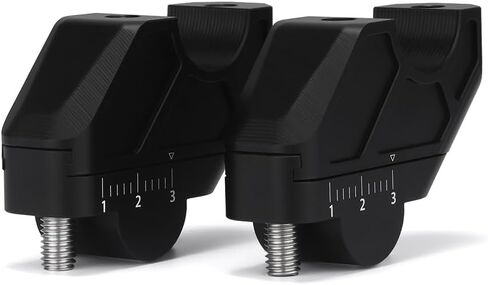 دعامة مشابك لمقود الدراجة النارية متوافقة مع Honda Rebel 500 300 1100 1100T DCT 2017-2023 2024 2025 | طقم محول شريط المقبض CMX300 CMX500 CMX1100 الملحقات (أسود) in Kuwait
