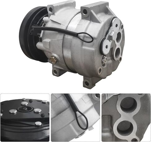 T4930-50061 715330 12VDC Air Compressor AC Compressor Fits for Kioti Tractor DK65S DK75 DK7510 DK90 DK9010 715569 T4930-87291 in Saudi Arabia