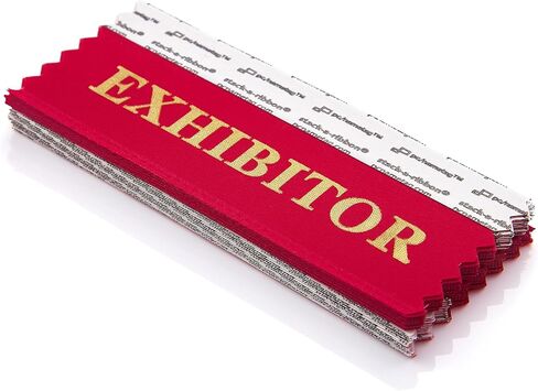 pc/nametag 4 Inch Board Member Gold Foil Badge Ribbons with Adhesive Stick On Name Tag Ribbons for Conferences Meetings Events Trade Shows Pack of 25 in Kuwait