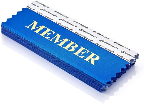 pc/nametag 4 Inch Board Member Gold Foil Badge Ribbons with Adhesive Stick On Name Tag Ribbons for Conferences Meetings Events Trade Shows Pack of 25 in Kuwait
