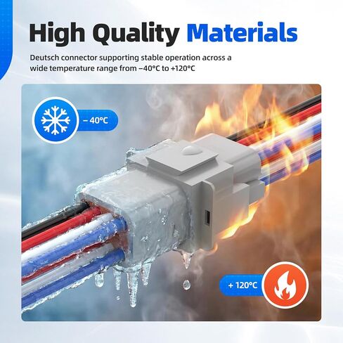 302PCS Deutsch Connector Kit, Hoodutric IP67 Waterproof Electrical Plugs DT 2/3/4/6/8/12 Pin Connectors with 74 Pairs Size 16 Stamped Contacts for Car Truck Boat in Kuwait