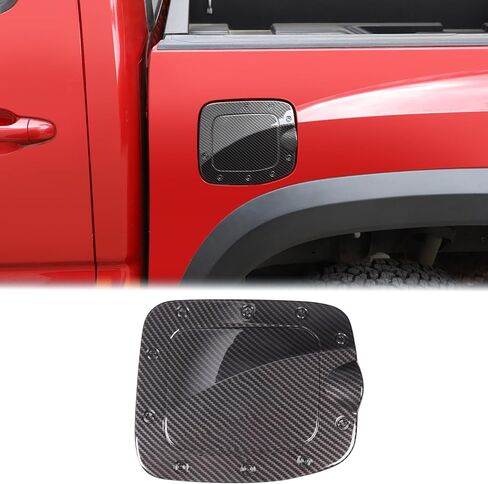 Aunginsy Car Fuel Tank Cap Trim Cover Compatible with Toyota Tacoma 2016-2023 Pickup Fuel Filler Oil Gas Cap Door Scratches Protection Lid Cover Decorative ABS Exterior Accessories, Only Fit 5ft Bed in Kuwait