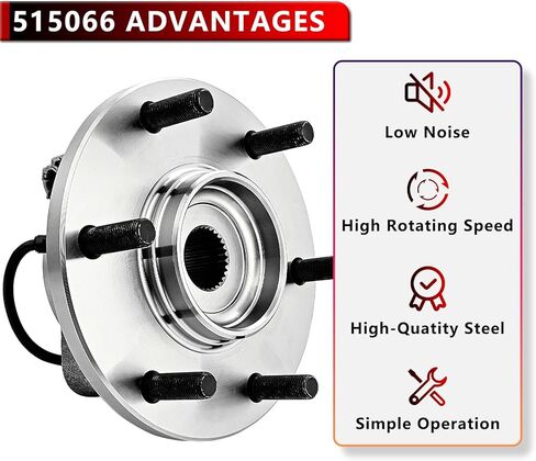 515066 Front Wheel Hub Bearing Assembly for 2004-2007 Infiniti QX56, for 2005-2007 Nissan Armada, for 2004 Pathfinder Armada, for 2004-2007 Titan 6 Lugs W/ABS in Saudi Arabia