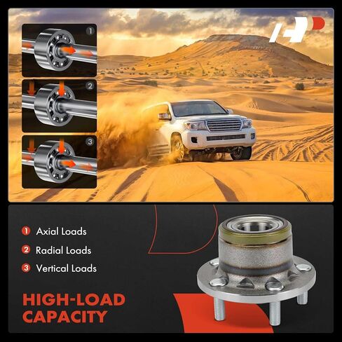 A-Premium 2 x Rear Wheel Bearing and Hub Assembly with 5-Lug Compatible with Ford Transit Connect 2010 2011 2012 2013 in Kuwait