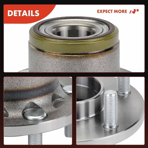 A-Premium 2 x Rear Wheel Bearing and Hub Assembly with 5-Lug Compatible with Ford Transit Connect 2010 2011 2012 2013 in Kuwait