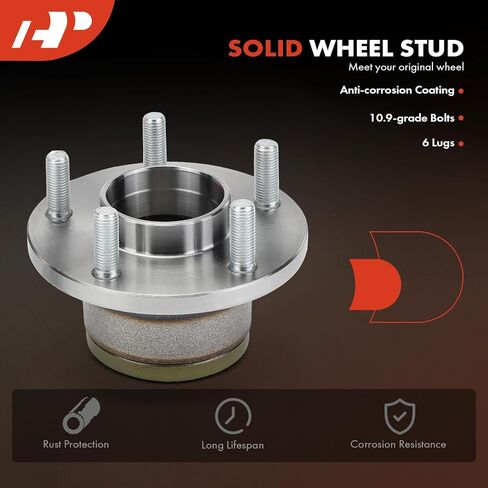 A-Premium 2 x Rear Wheel Bearing and Hub Assembly with 5-Lug Compatible with Ford Transit Connect 2010 2011 2012 2013 in Kuwait
