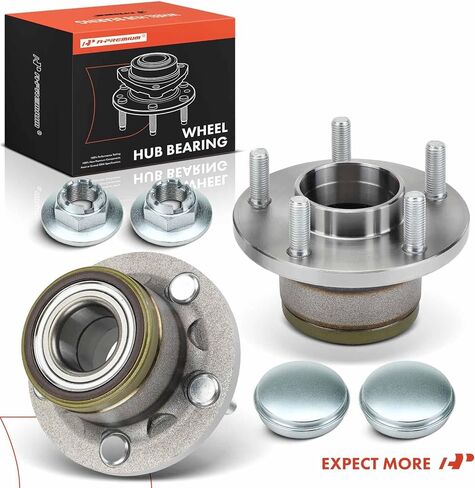 A-Premium 2 x Rear Wheel Bearing and Hub Assembly with 5-Lug Compatible with Ford Transit Connect 2010 2011 2012 2013 in Kuwait