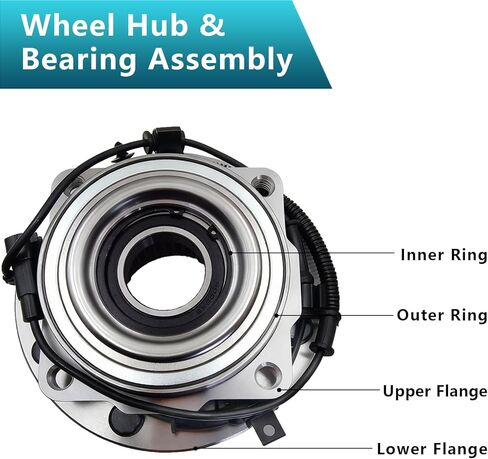 515130 Front Wheel Bearing Hub Assembly for Ford F-250 Super Duty 2011-2016, F-350 Super Duty 2011 2012 2013 2014 2015 2016 4WD (2PCS) in Saudi Arabia