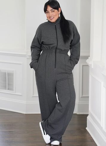 Simplicity SS3011AA Misses' High Collar Jumpsuit Sewing Pattern Packet by Mimi G Style, Design Code S3011, Sizes 10-12-14-16-18, Multicolor in Kuwait