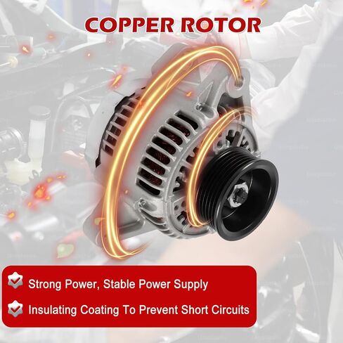 Kessocco 90A 12V CW 6-Groove Pulley 13755 Alternator for 1999 Toyota Solara 3.0L, 1997-1999 Toyota Camry 3.0L, Automotive Alternators Replace Part 2706020040 2706020240 in Kuwait