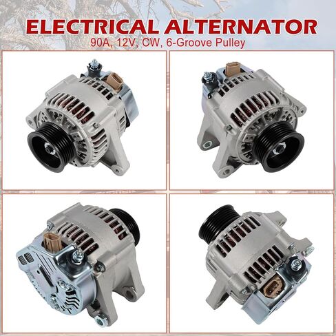 Kessocco 90A 12V CW 6-Groove Pulley 13755 Alternator for 1999 Toyota Solara 3.0L, 1997-1999 Toyota Camry 3.0L, Automotive Alternators Replace Part 2706020040 2706020240 in Kuwait