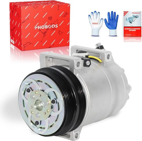 ضاغط تكييف الهواء PHOBOOS مع قابض متوافق مع القابض المتوافق مع فولفو C70 2004/2006-2013، C30 2008-2013، S40/V50 2005-2011، V70 1999-2000، 1.6L 2.0L 2.3L 2.4L 2.5L، Ref. كو-11074C in Kuwait