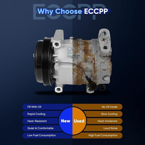 ضاغط تكييف الهواء ECCPP مع قابض 2003-2008 مناسب لضاغط تكييف الهواء إنفينيتي FX35 G35 3.5L in Kuwait
