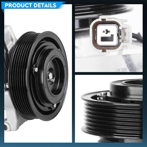 TadaMark AC Air Conditioner Compressor Repair Kit Fit for Honda for Accord 2.4L 2.4 2003-2007 2003 2004 2005 2006 2007 AC Complete kit Fit for KT-4014 in Kuwait