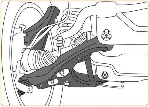 Front Lower Control Arm Sway Bar Suspension Kit Compatible With Compass 2007 2008 2009 2010 2011 2012 2013 2014 2015 2016 2017 in Saudi Arabia