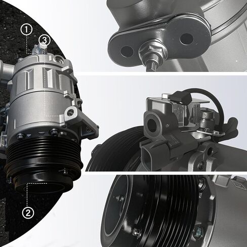 A/C Air Conditioner Compressor with Clutch Replacement for Ram Promaster City 2015-2022 CO29233C 4471608880 in Saudi Arabia