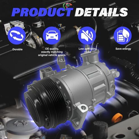 A/C Air Conditioner Compressor with Clutch Replacement for Ram Promaster City 2015-2022 CO29233C 4471608880 in Saudi Arabia