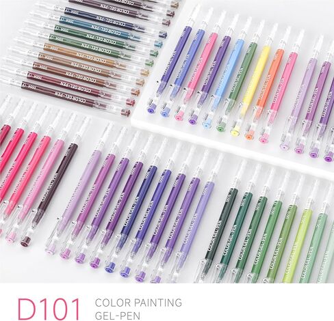 252 Pcs/234 Colors Set Gel Pens for Adult Coloring Books, Gel Colored Pens Set with Travel Case, Perfect Gel Pens for Adult Drawing Doodling Journaling, Art Supplies and DIY Crafts in Kuwait