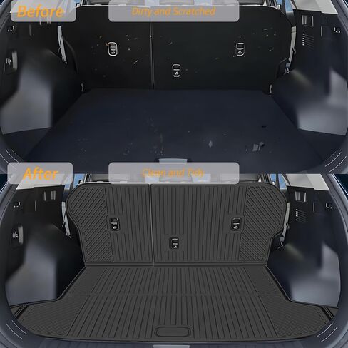 Cargo Mat Compatible with Kia Sportage 2023 2024 2025 2026 Trunk Mat with Backrest Liner TPE Cargo Liner Back Seat Cover Replacement for 2023-2026 Kia Sportage Accessories in Saudi Arabia