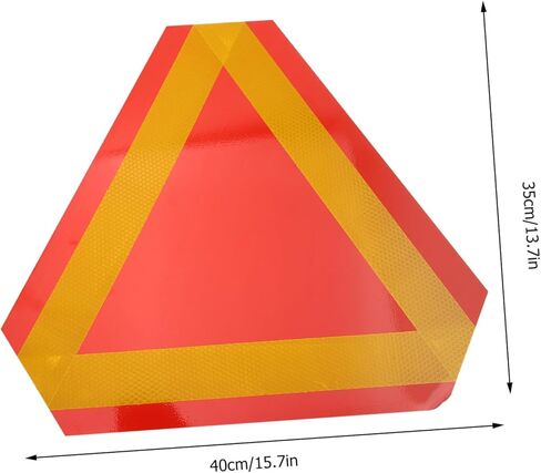 2pcs Aluminum Triangle Reflector Car Triangle Safety Sign Magnetic Slow Moving Vehicle in Saudi Arabia