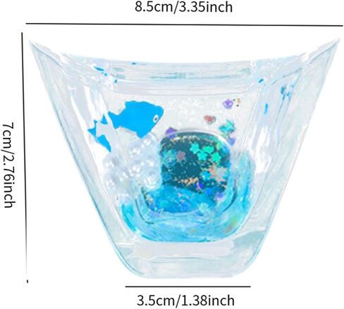 Car Steering Wheel Decoration Vehicle Interior Decor Acrylic Easy to Install Ornament Stylish Interior Accessory, Clear Blue in Saudi Arabia