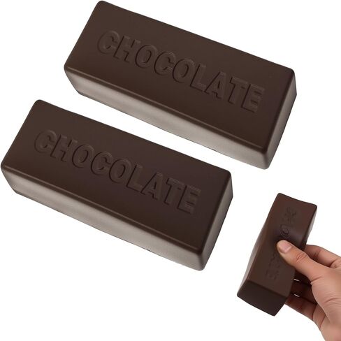 2Pcs Squeeze Chocolate Squishy Toy for Office or Party Favor Clearance，Slow Rising Squishy, PU Materia Fidget Toy in Saudi Arabia