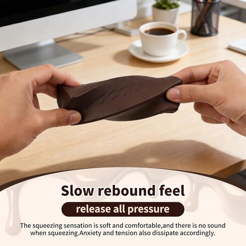 2Pcs Squeeze Chocolate Squishy Toy for Office or Party Favor Clearance，Slow Rising Squishy, PU Materia Fidget Toy in Saudi Arabia