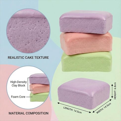 Jumbo Slow Rising Squishy Cube for Adults Premium Desk Squeeze Toy for Stress, Taba Squishy Stress for Anxiety Relief, Office Fidget Focus Tool Party Favors Gifts (Pink) in Saudi Arabia