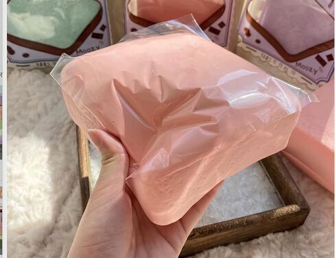 Jumbo Slow Rising Squishy Cube for Adults Premium Desk Squeeze Toy for Stress, Taba Squishy Stress for Anxiety Relief, Office Fidget Focus Tool Party Favors Gifts (Pink) in Saudi Arabia