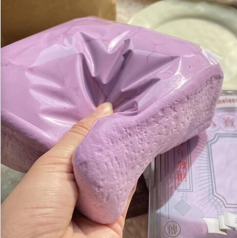 Jumbo Slow Rising Squishy Cube for Adults Premium Desk Squeeze Toy for Stress, Taba Squishy Stress for Anxiety Relief, Office Fidget Focus Tool Party Favors Gifts (Pink) in Saudi Arabia